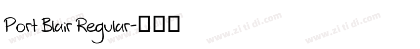 Port Blair Regular字体转换